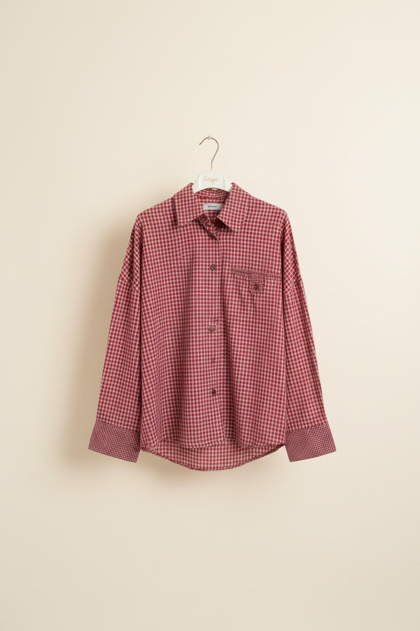 Camicia a quadretti rossa