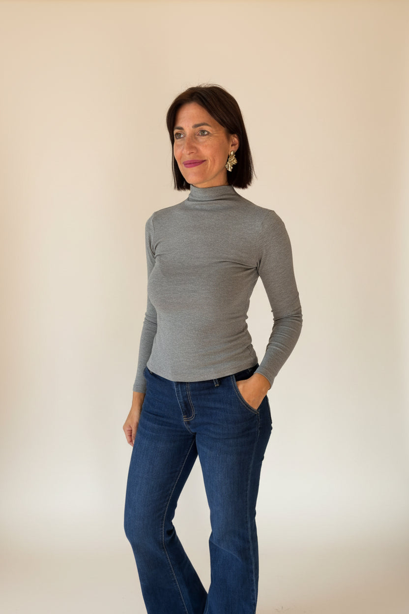 Maglia manica lunga grigia