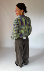 Camicia a quadri con zip
