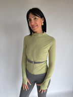 Giacca verde da fitness