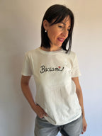 T-Shirt bianca Baciami