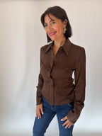 Camicia marrone Lumina