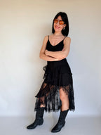 Vestito pizzo nero