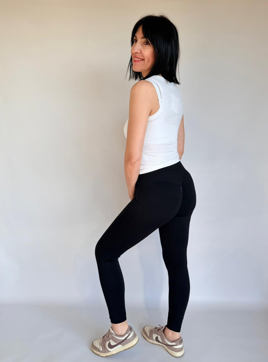 Leggins push-up nero