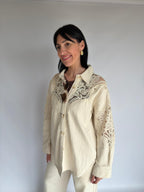 Camicia con dettagli in pizzo