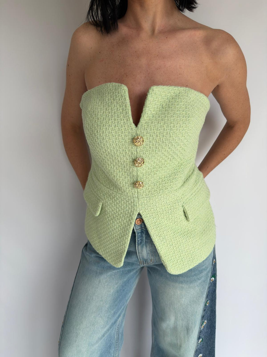 Top Lumina verde lime
