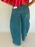 jeans margherite blu