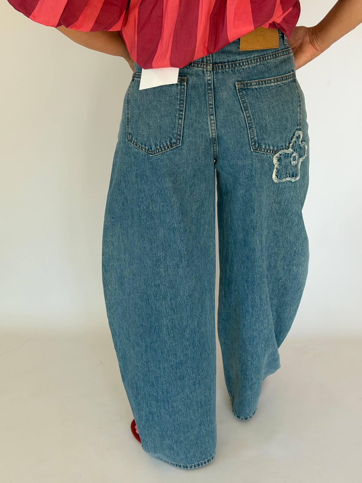 jeans margherite blu