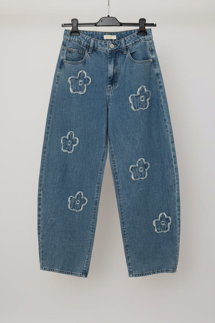 jeans margherite blu