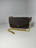 Borsa pochet pelle scamosciata