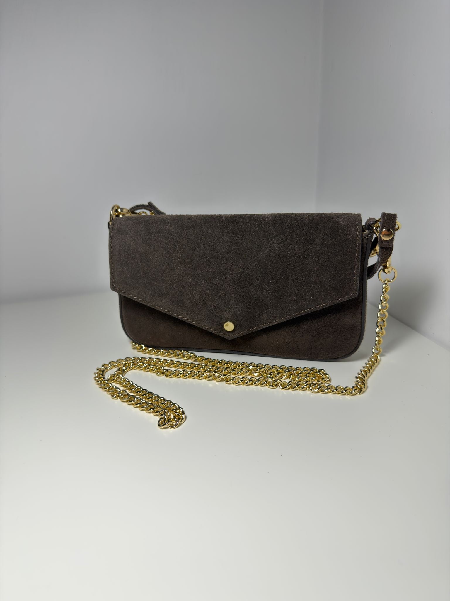Borsa pochet pelle scamosciata