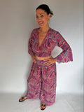 Vestito seta purple