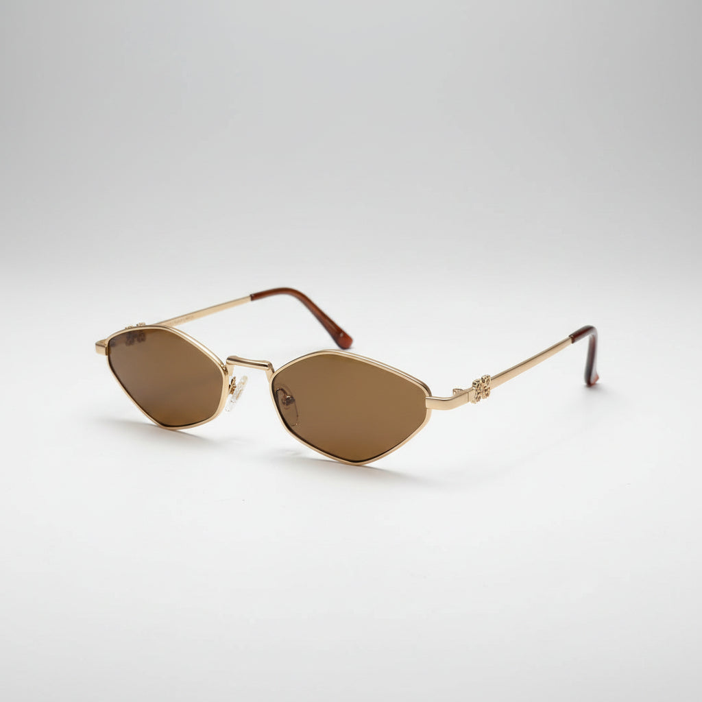 Occhiale ovale lente marrone