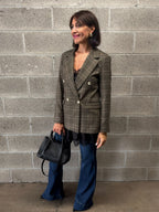 Blazer doppio petto scozzese