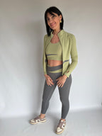 Giacca verde da fitness