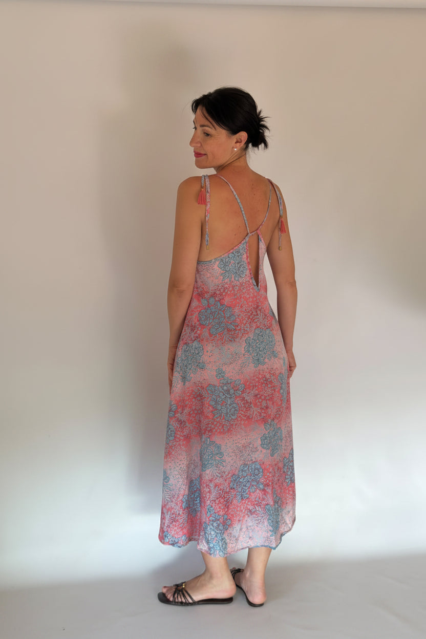 Vestito lungo rosa