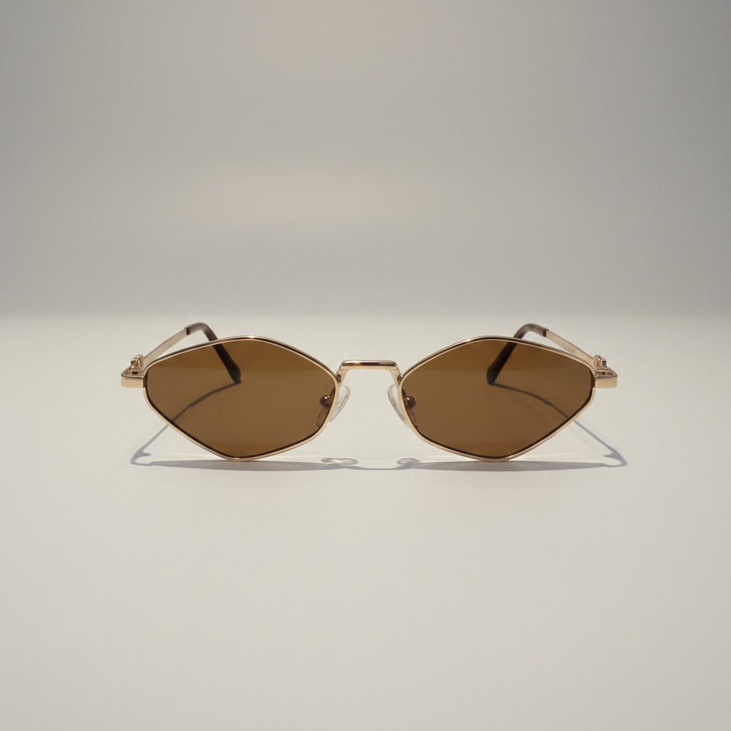 Occhiale ovale lente marrone
