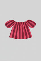 Top a strisce rosa