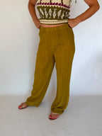 Coordinato elasticizzato verde
