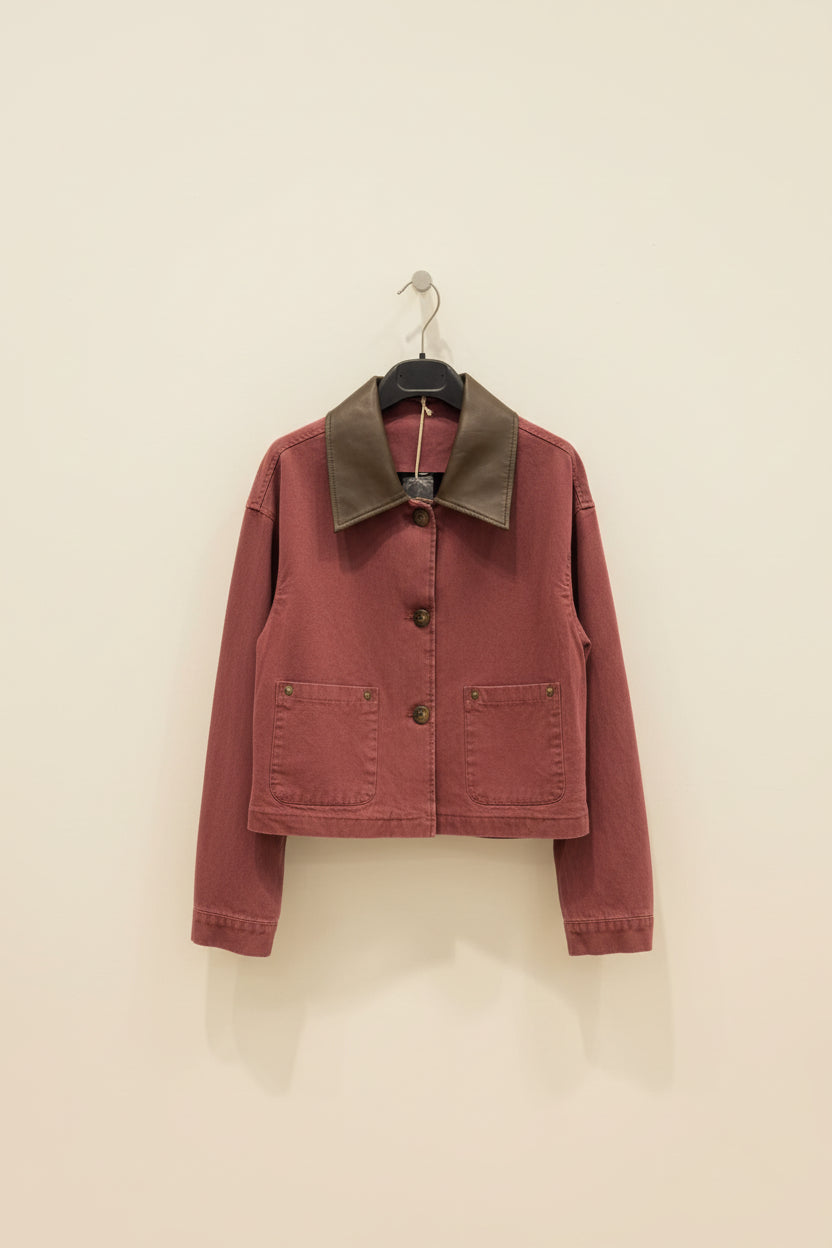 Giacca bordeaux taglio corto