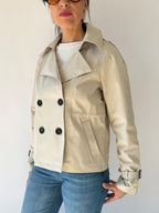 Trench corto beige