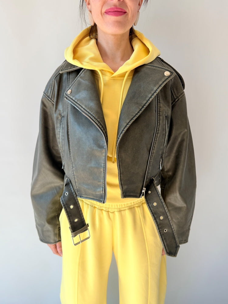 Giubbino vintage oversize grigio