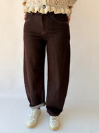 Denim balloon marrone