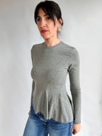 Maglia manica lunga grigia