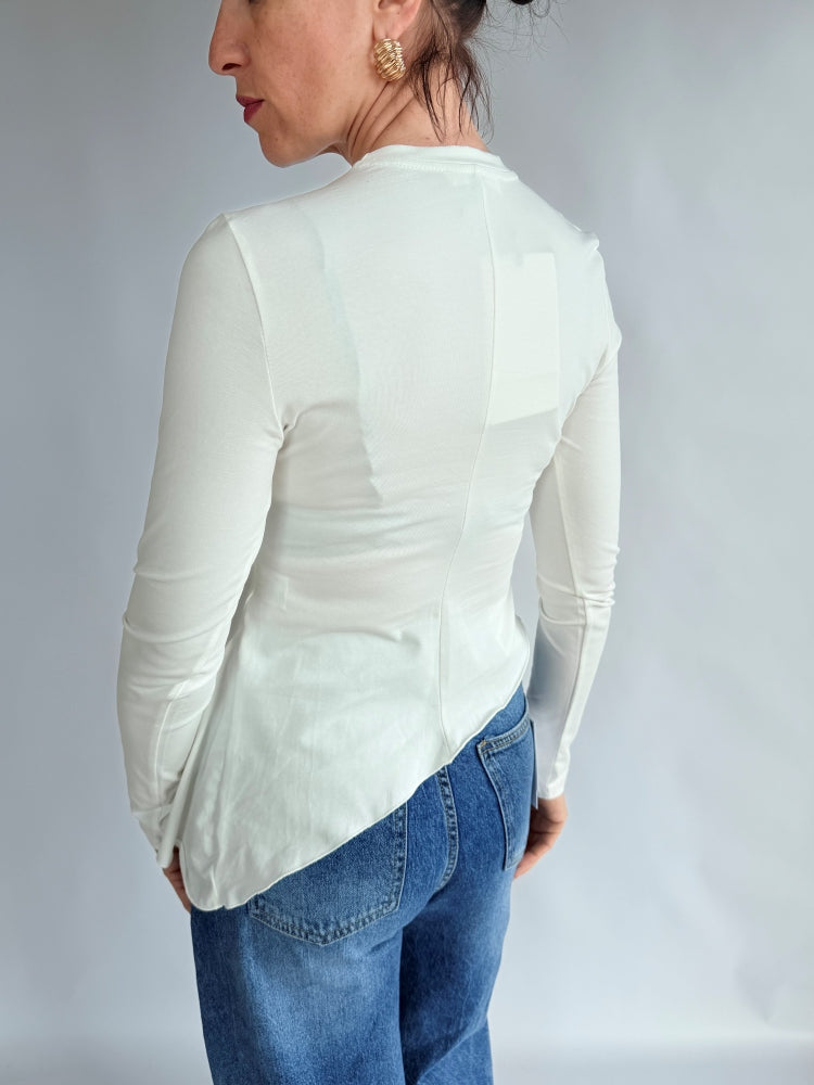 Maglia manica lunga bianca