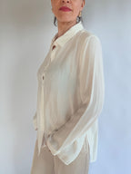 Camicia in cupro Lumina