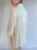 Camicia in cupro Lumina