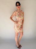 Vestito floreale rosa