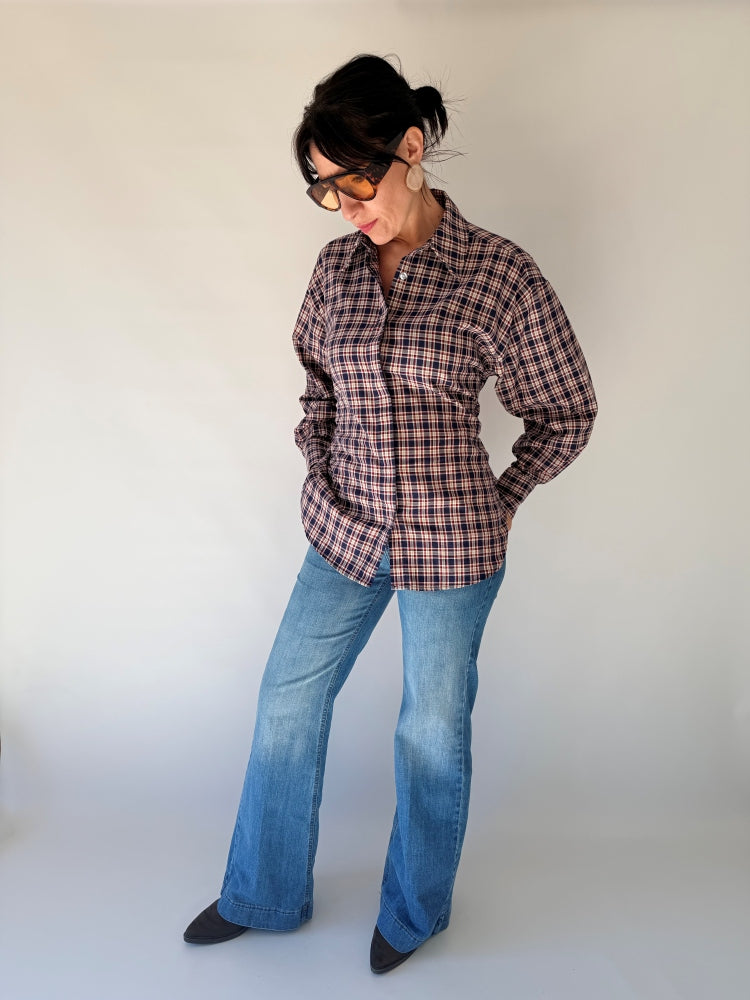 Camicia Lumina scozzese rossa