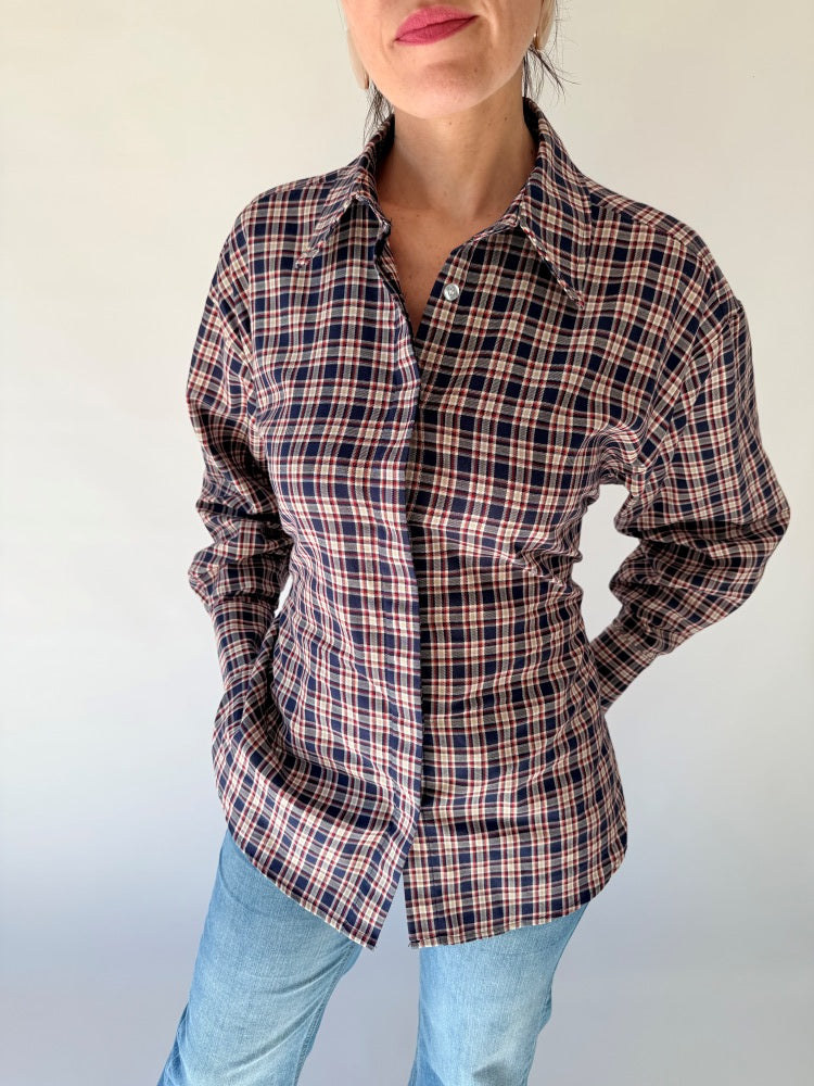 Camicia Lumina scozzese rossa