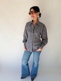 Camicia Lumina scozzese blu