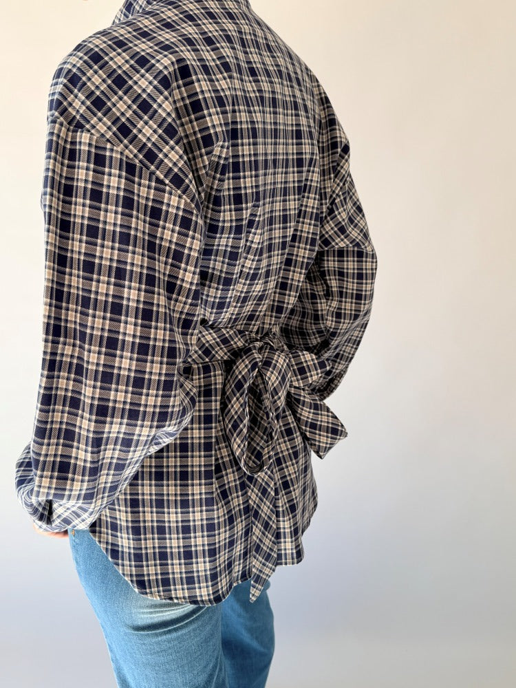 Camicia Lumina scozzese blu