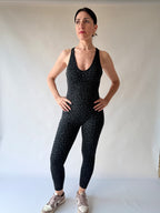 Sport tuta nera Jumpsuit