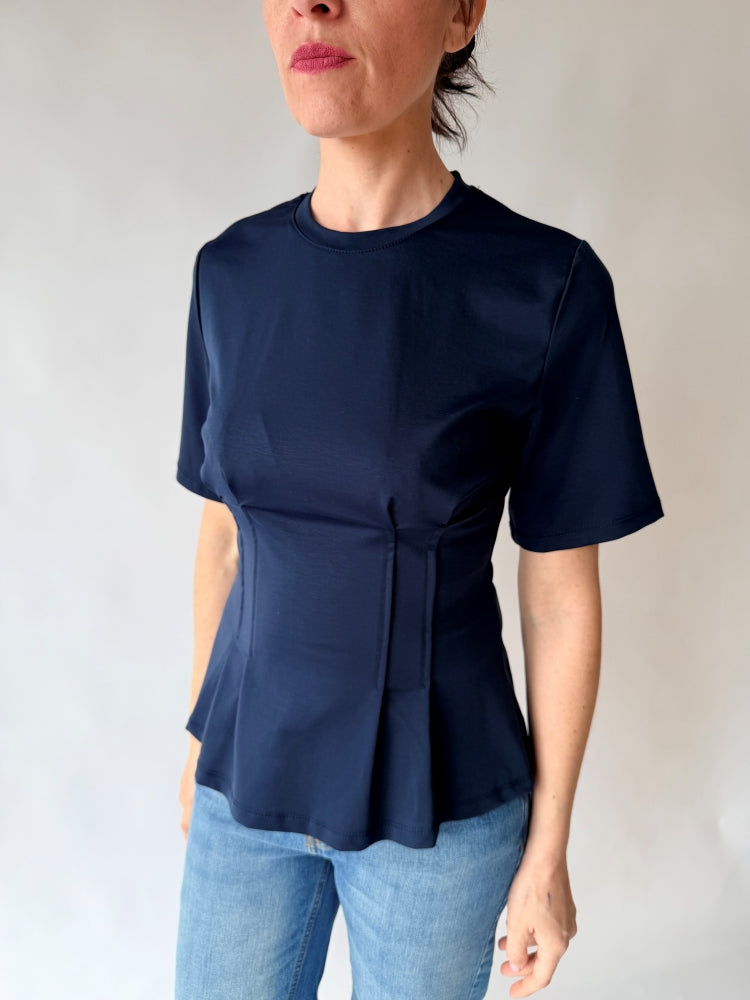 T-shirt maniche corte blu