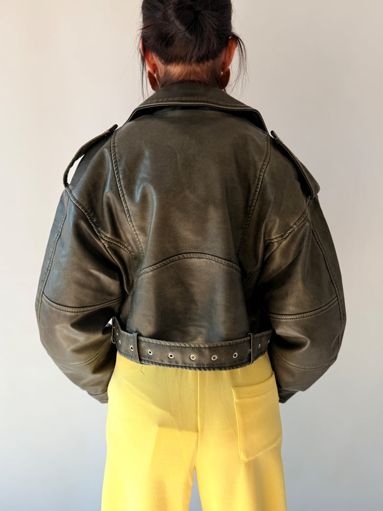 Giubbino vintage oversize grigio
