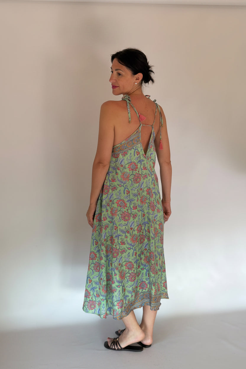 Vestito lungo smeraldo