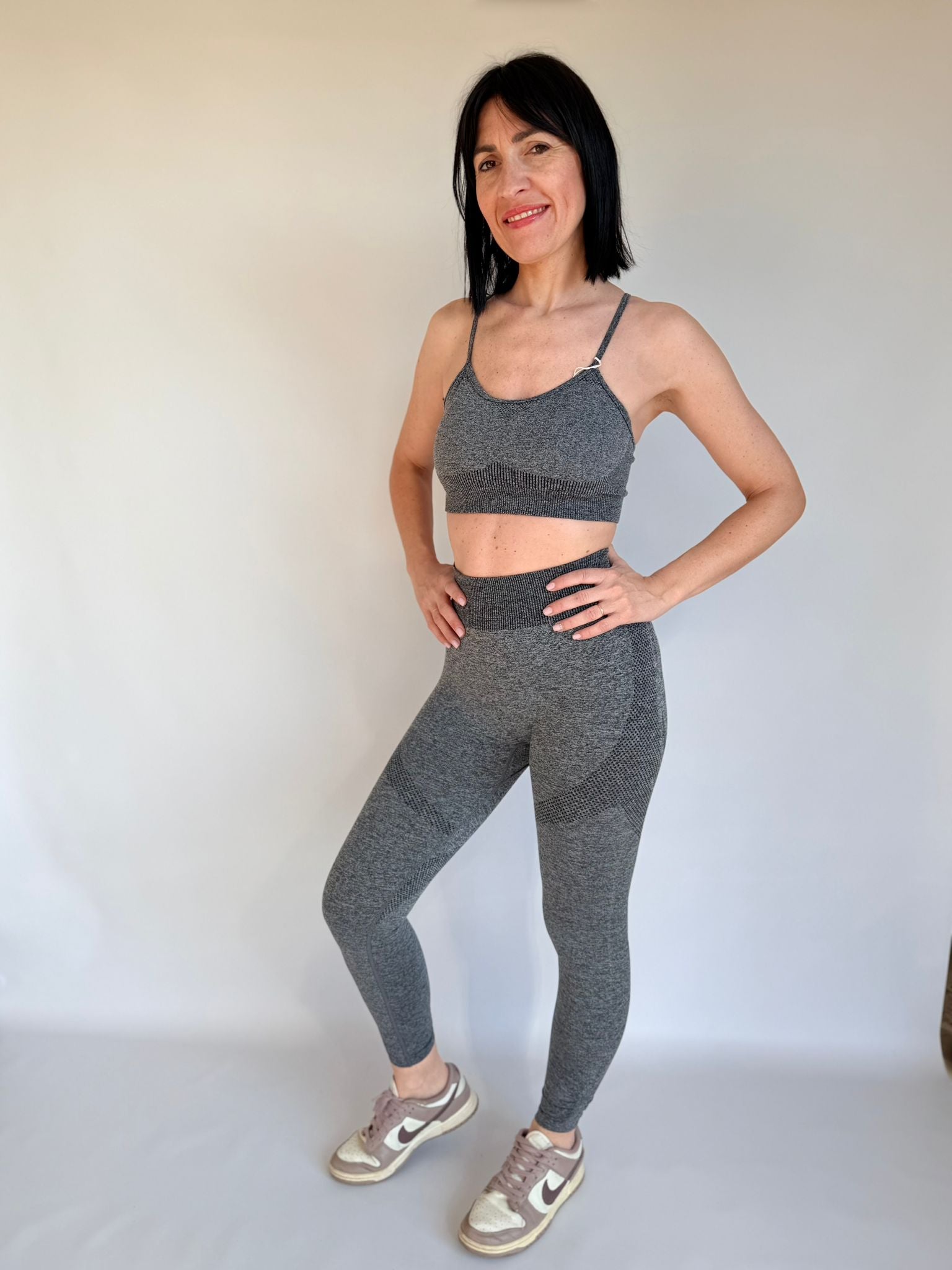 Leggins push-up grigio