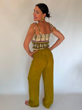 Coordinato elasticizzato verde