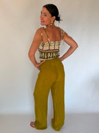 Coordinato elasticizzato verde