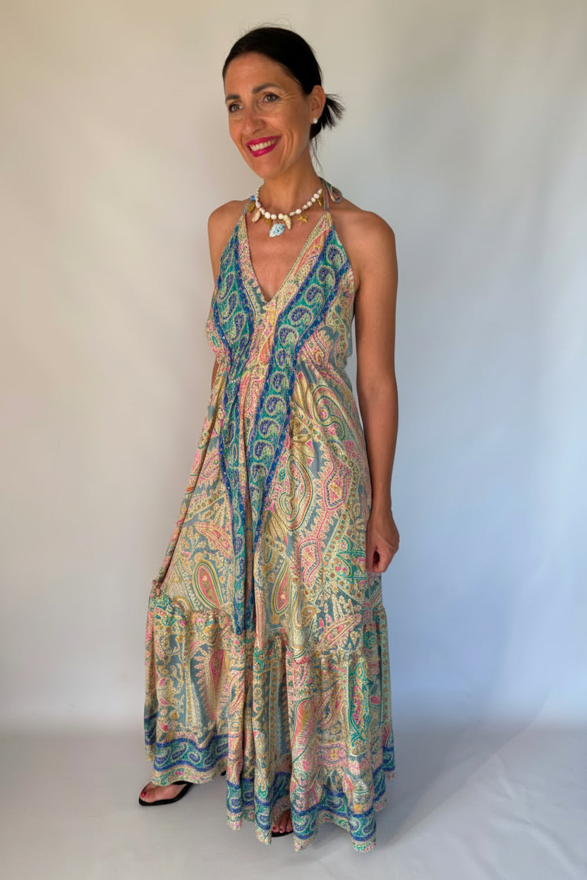 Vestito lungo miele