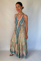 Vestito lungo miele