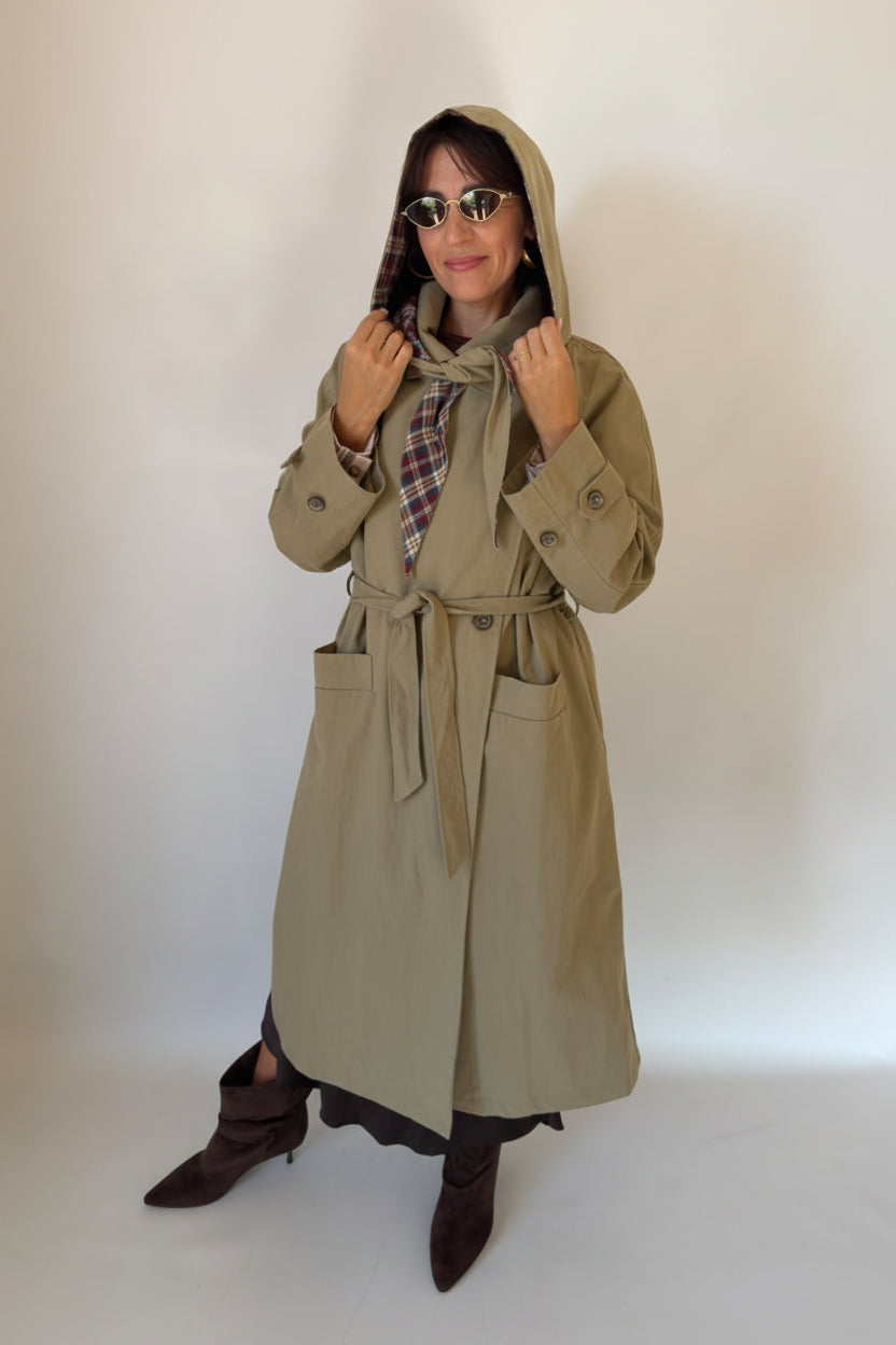 Trench beige lungo