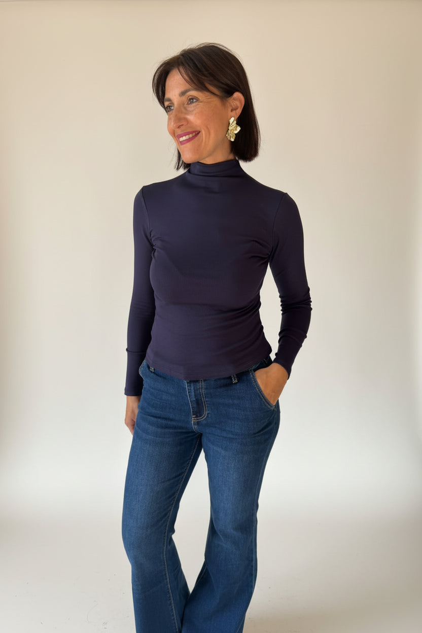 Maglia manica lunga blu