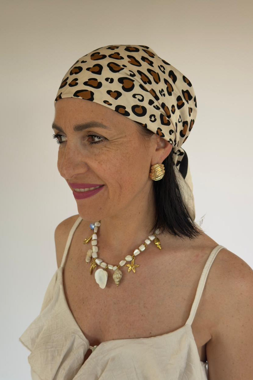 Foulard leopardato