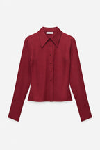 Camicia bordeaux Lumina