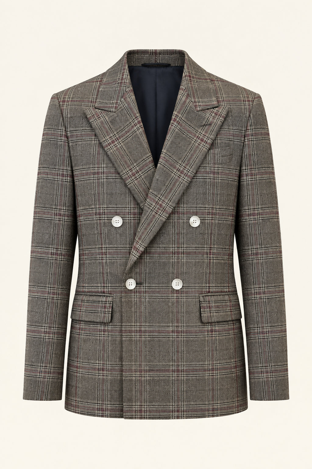 Blazer doppio petto scozzese